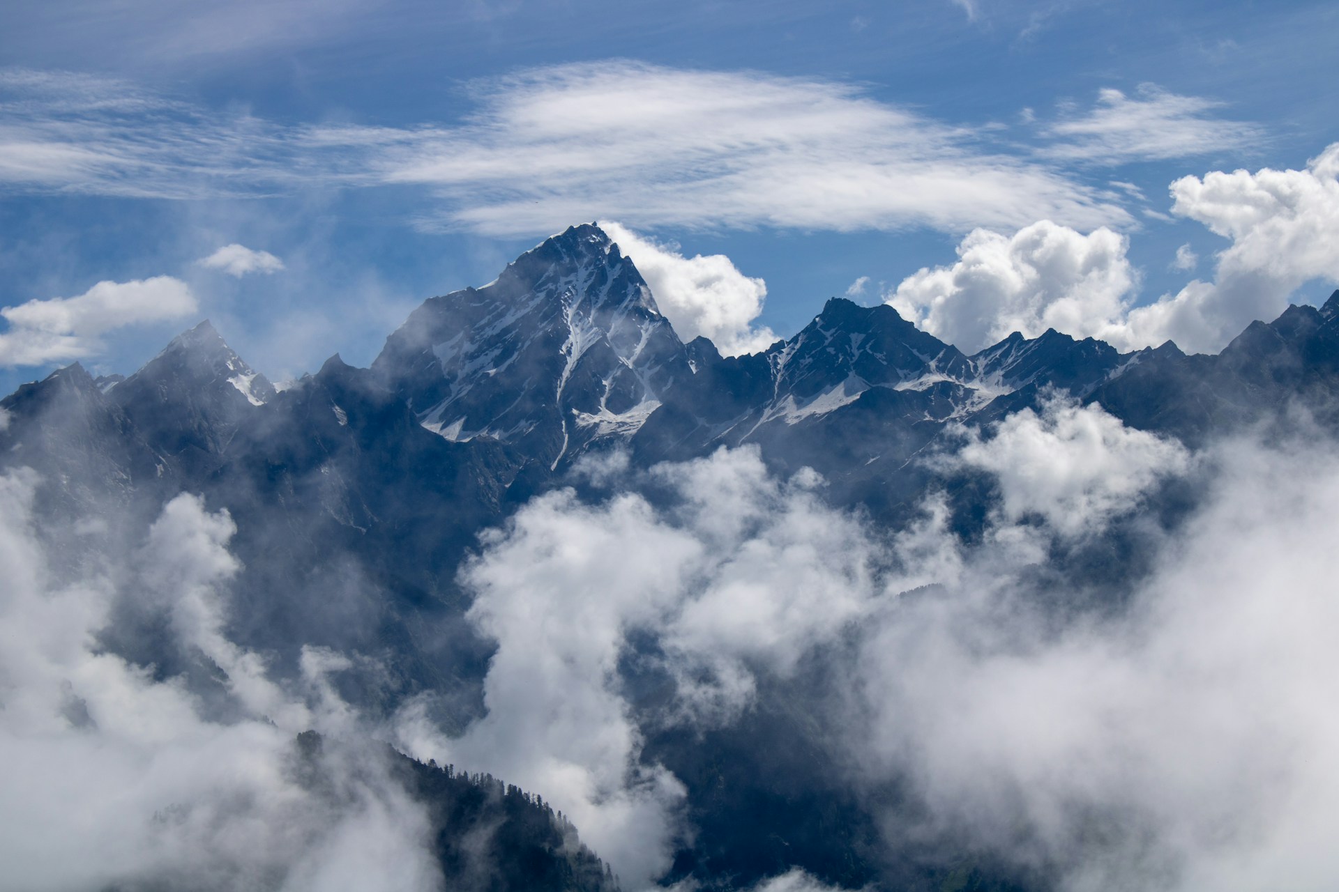 Himalaya View amidst cloud Uttarakhand - Infotainment Shop